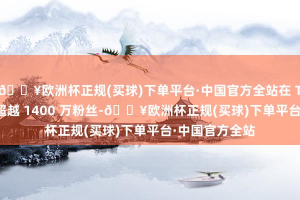🔥欧洲杯正规(买球)下单平台·中国官方全站在 TikTok 上领有超越 1400 万粉丝-🔥欧洲杯正规(买球)下单平台·中国官方全站