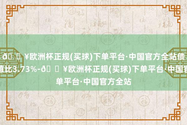 🔥欧洲杯正规(买球)下单平台·中国官方全站债券占净值比3.73%-🔥欧洲杯正规(买球)下单平台·中国官方全站