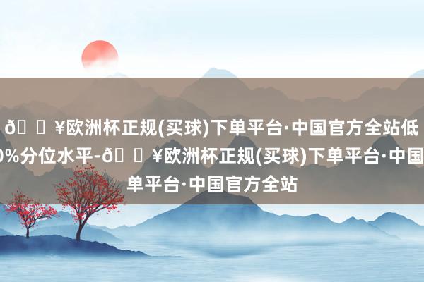 🔥欧洲杯正规(买球)下单平台·中国官方全站低于历史50%分位水平-🔥欧洲杯正规(买球)下单平台·中国官方全站