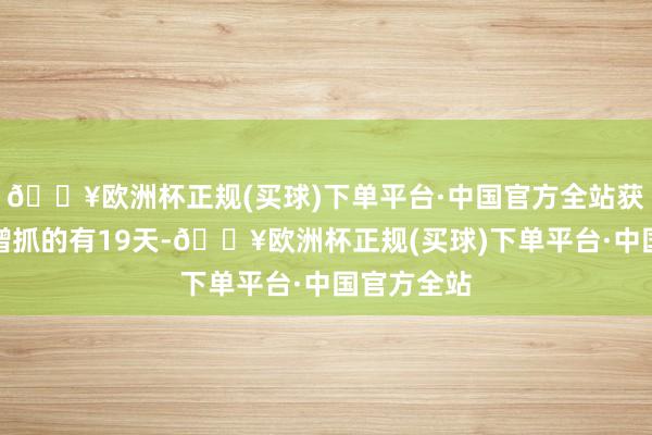 🔥欧洲杯正规(买球)下单平台·中国官方全站获南向资金增抓的有19天-🔥欧洲杯正规(买球)下单平台·中国官方全站